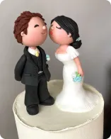 Fotografie – ukázka svatebního dortu s figurkami