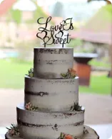 Fotografie – ukázka svatebního dortu se zápichy