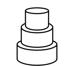 Vizualizace svatebního dortu